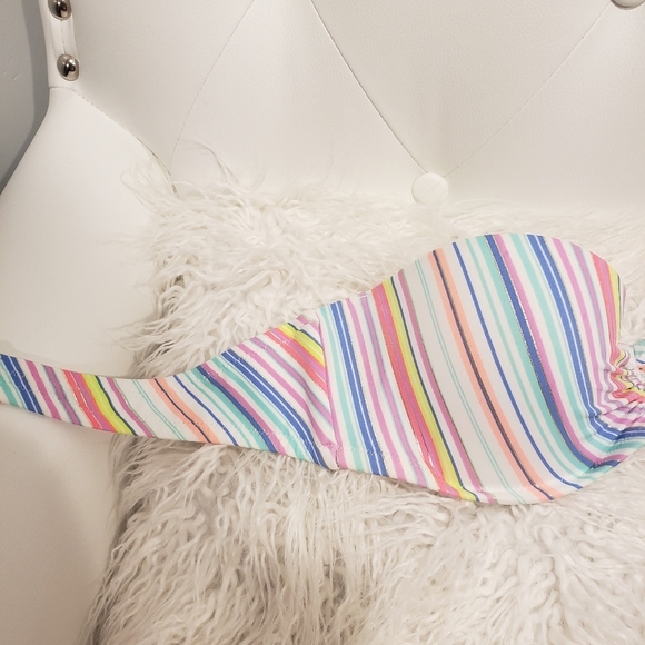 Pink Victoria's Secret 36b rainbow push up padded - Picture 5 of 6